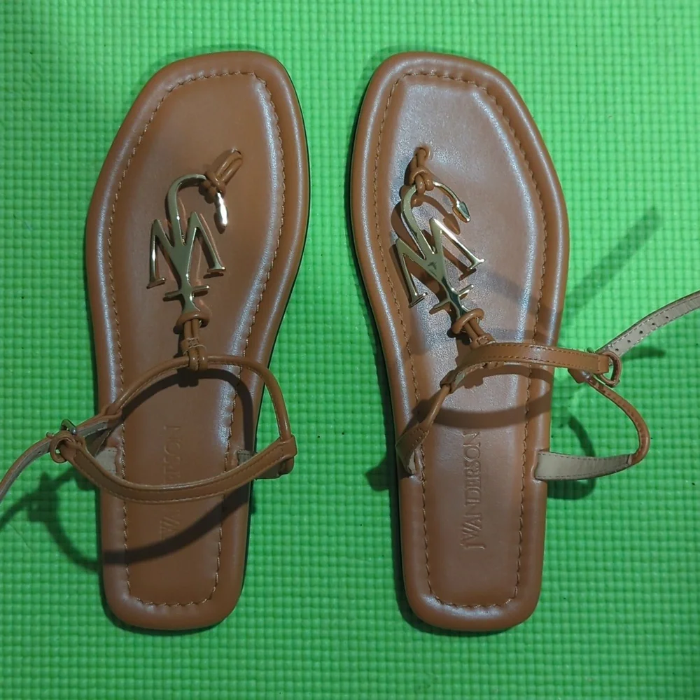 JW Anderson NWOB Anchor Logo Flat Sandals size EU 39/US 9